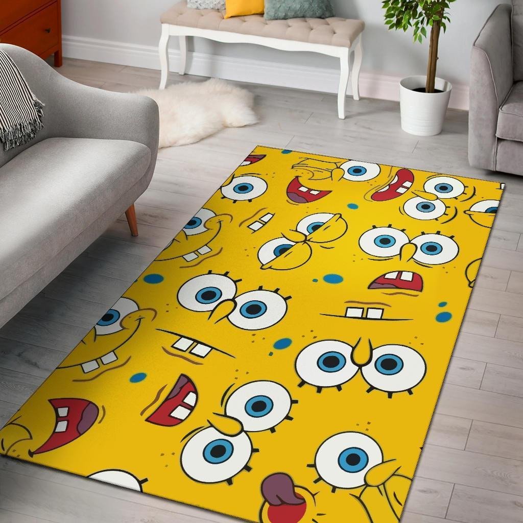 Spongebob Squarepants Pattern Area Rug Chrismas Gift - Indoor Outdoor Rugs