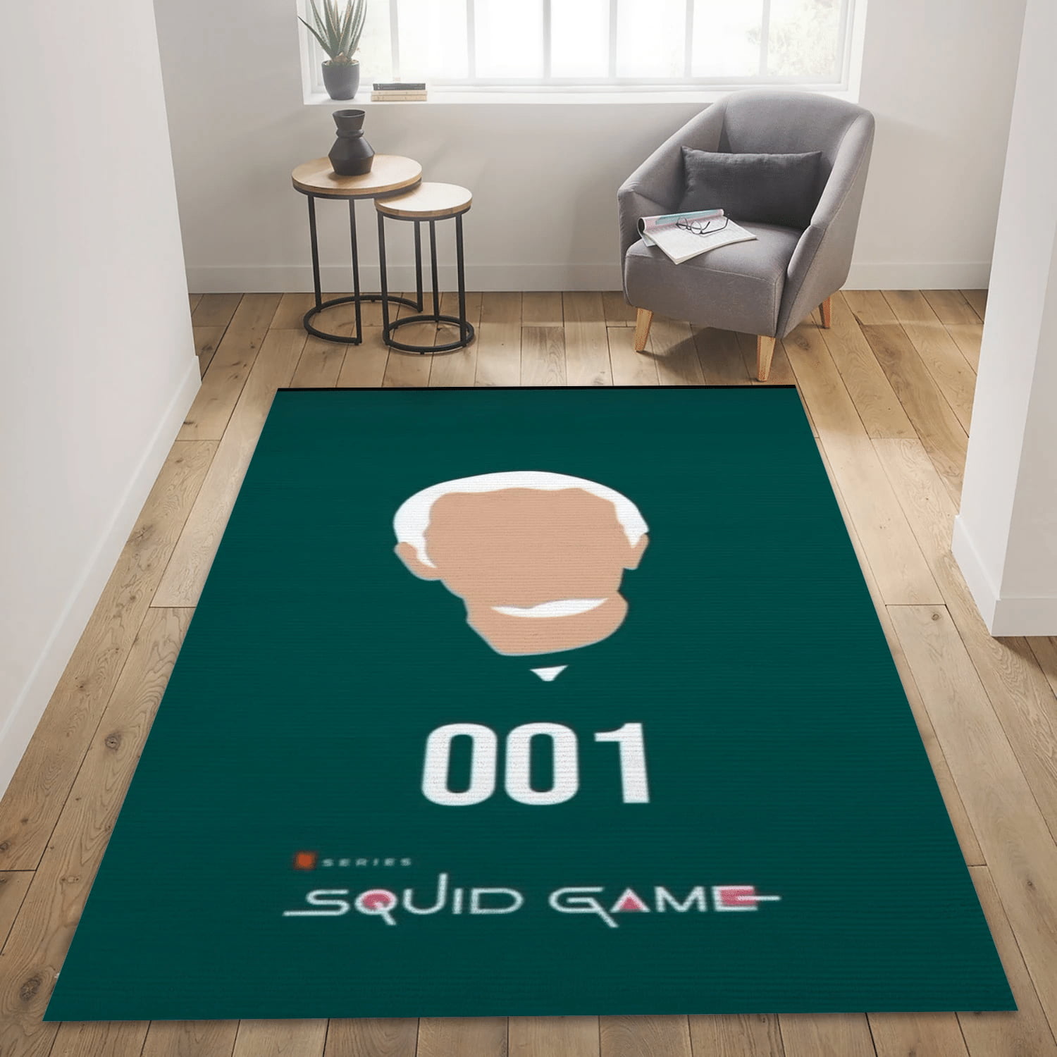 Squid Game 001 Rug, Bedroom Rug - Floor Decor - Indoor Outdoor Rugs