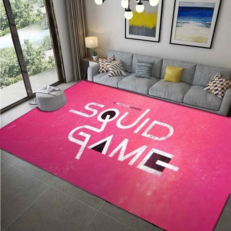 Squid Game Rug For Bedroom And Living Room Carpet Area Rug Home Decoration - Indoor Outdoor Rugs