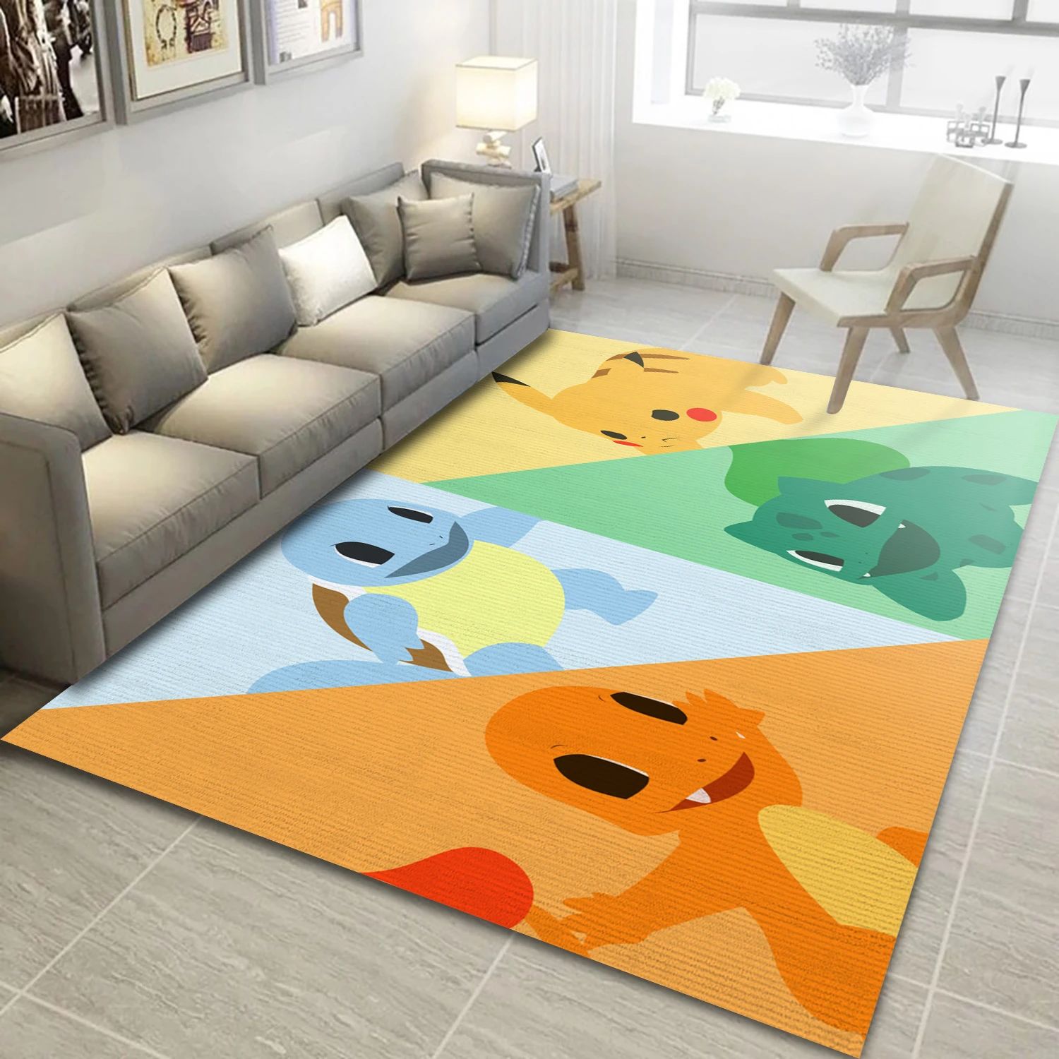 Squirtle Pok Mon Video Game Reangle Rug