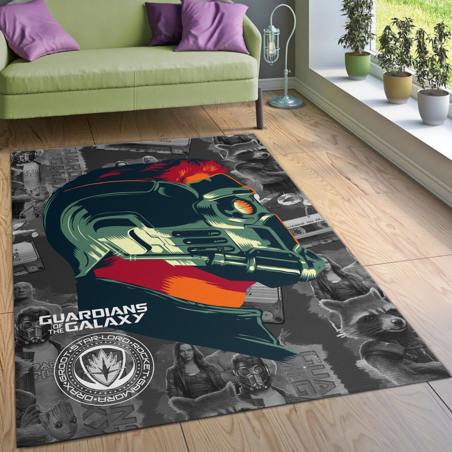 Star Lord Movie Area Rug Living Room Rug Home US Decor - Indoor Outdoor Rugs