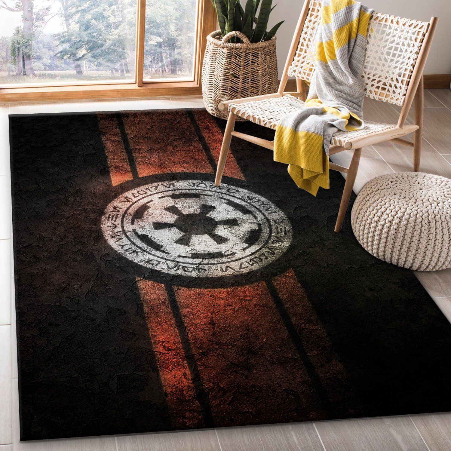 Star Wars Empire Logo Area Rugs Living Room Carpet FN120122 Local Brands Floor Decor The US Decor - Indoor Outdoor Rugs