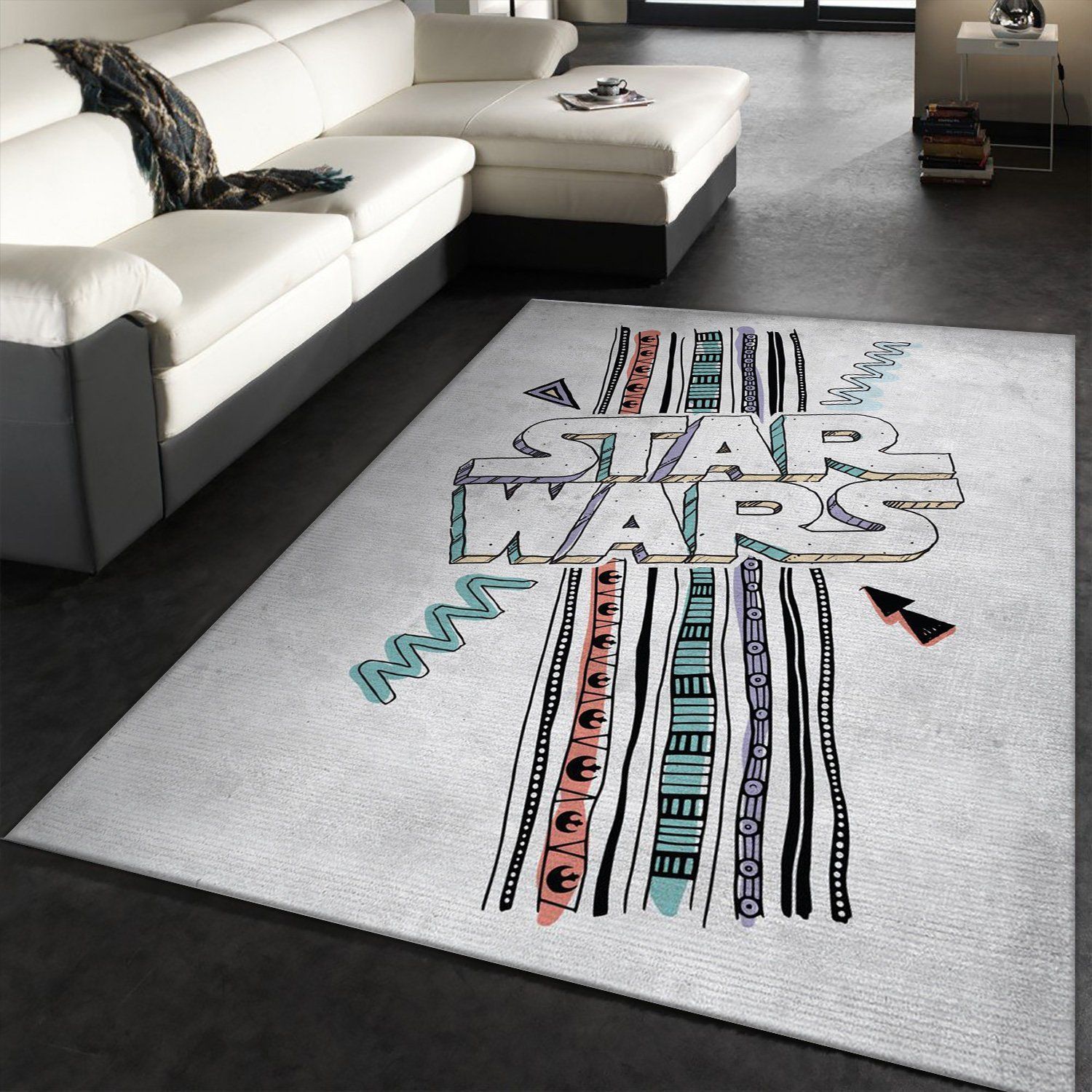 Star Wars Pattern Rug Star Wars Arts Rug Home US Decor - Indoor Outdoor Rugs