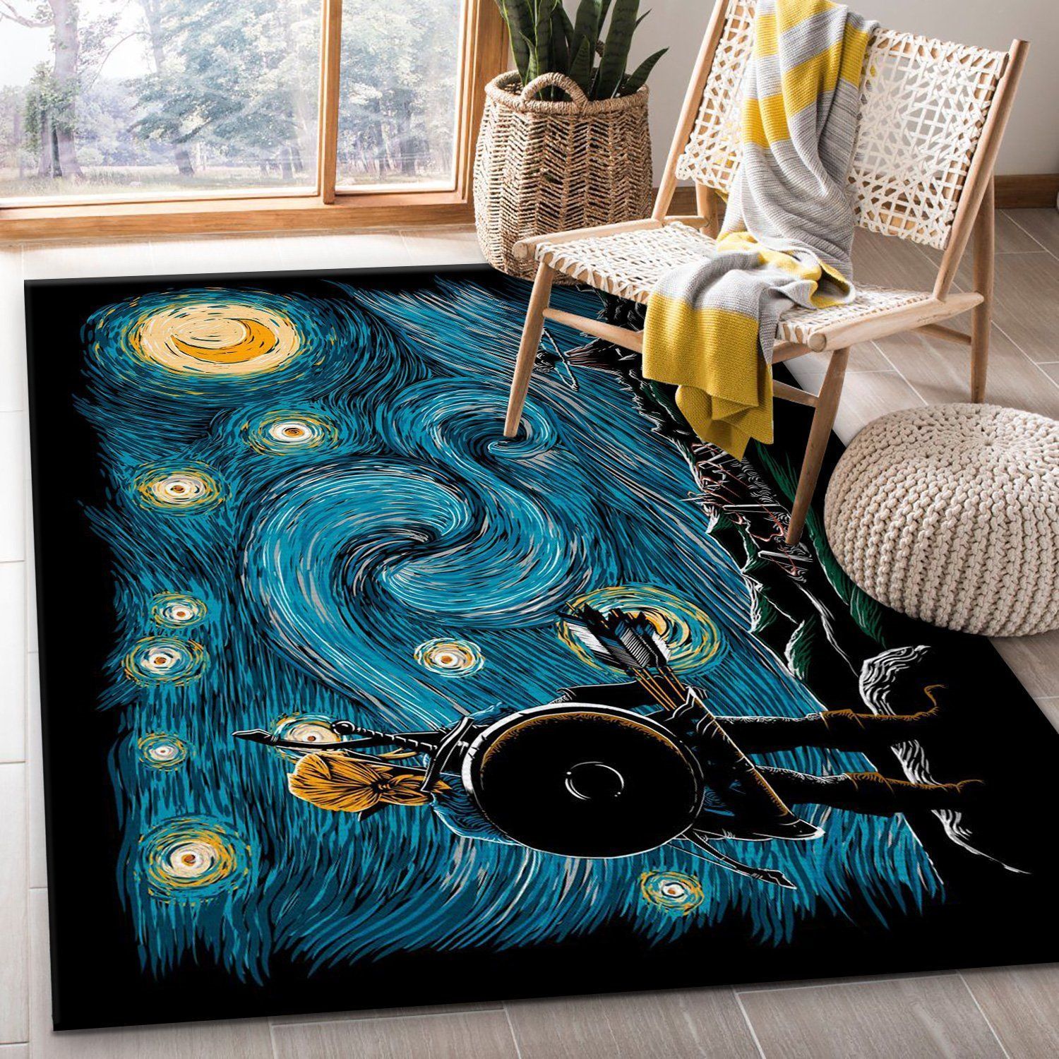 Starry Breath Area Rug For Christmas