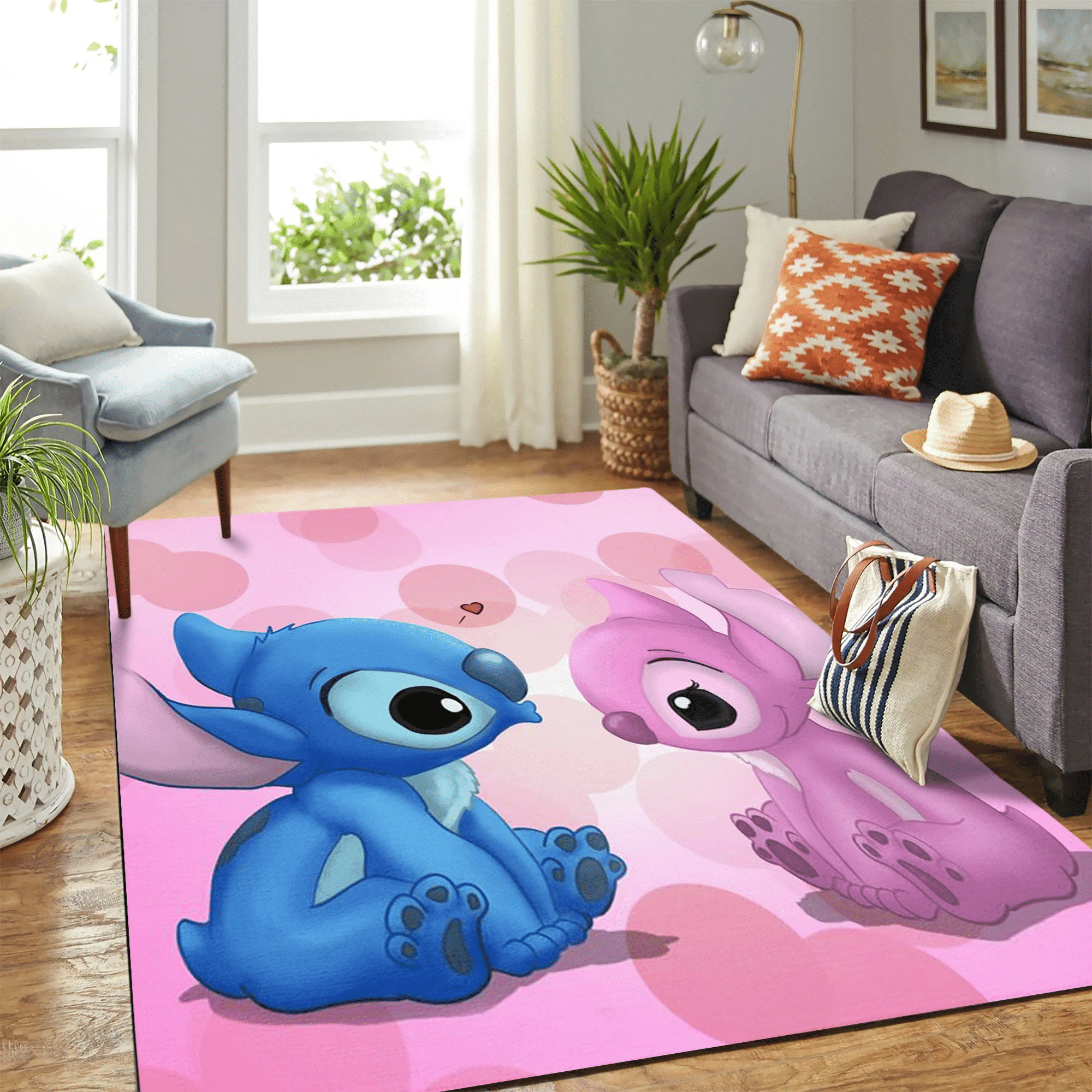 Stitch Love Carpet Floor Area Rug Chrismas Gift – Indoor Outdoor Rugs