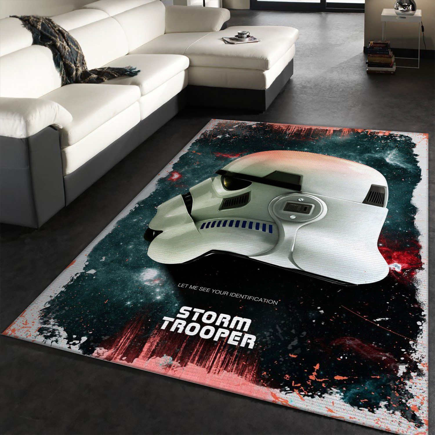 Storm Trooper Rug Star Wars Helmets Arts Rug US Gift Decor - Indoor Outdoor Rugs