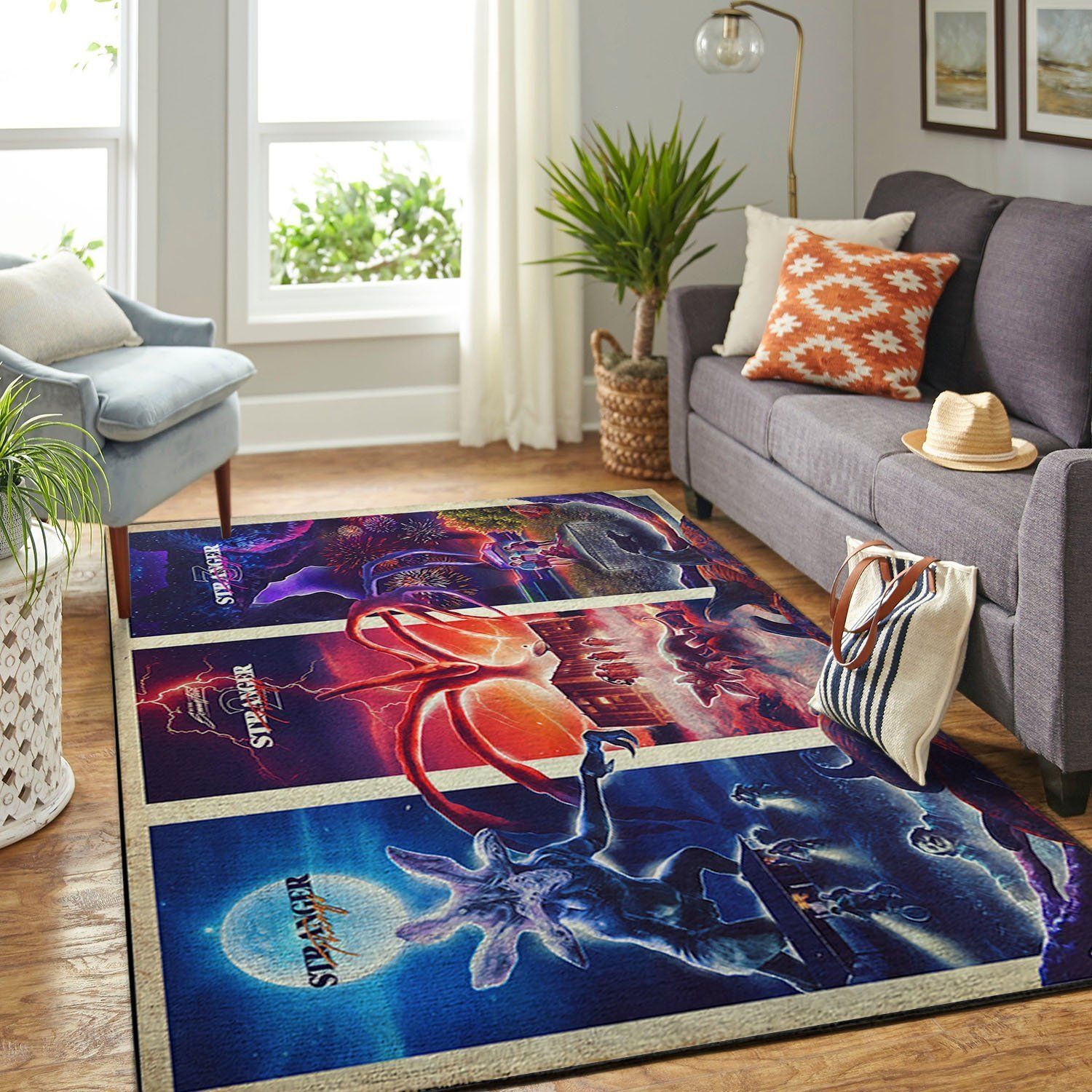 Stranger Things Area Area Rug Chrismas Gift - Indoor Outdoor Rugs