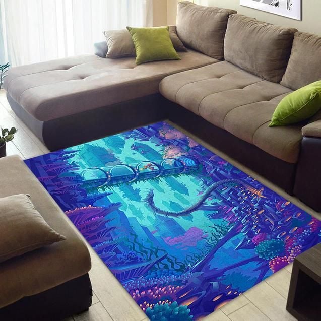 Super Metroid Maridia Area Rug Chrismas Gift - Indoor Outdoor Rugs