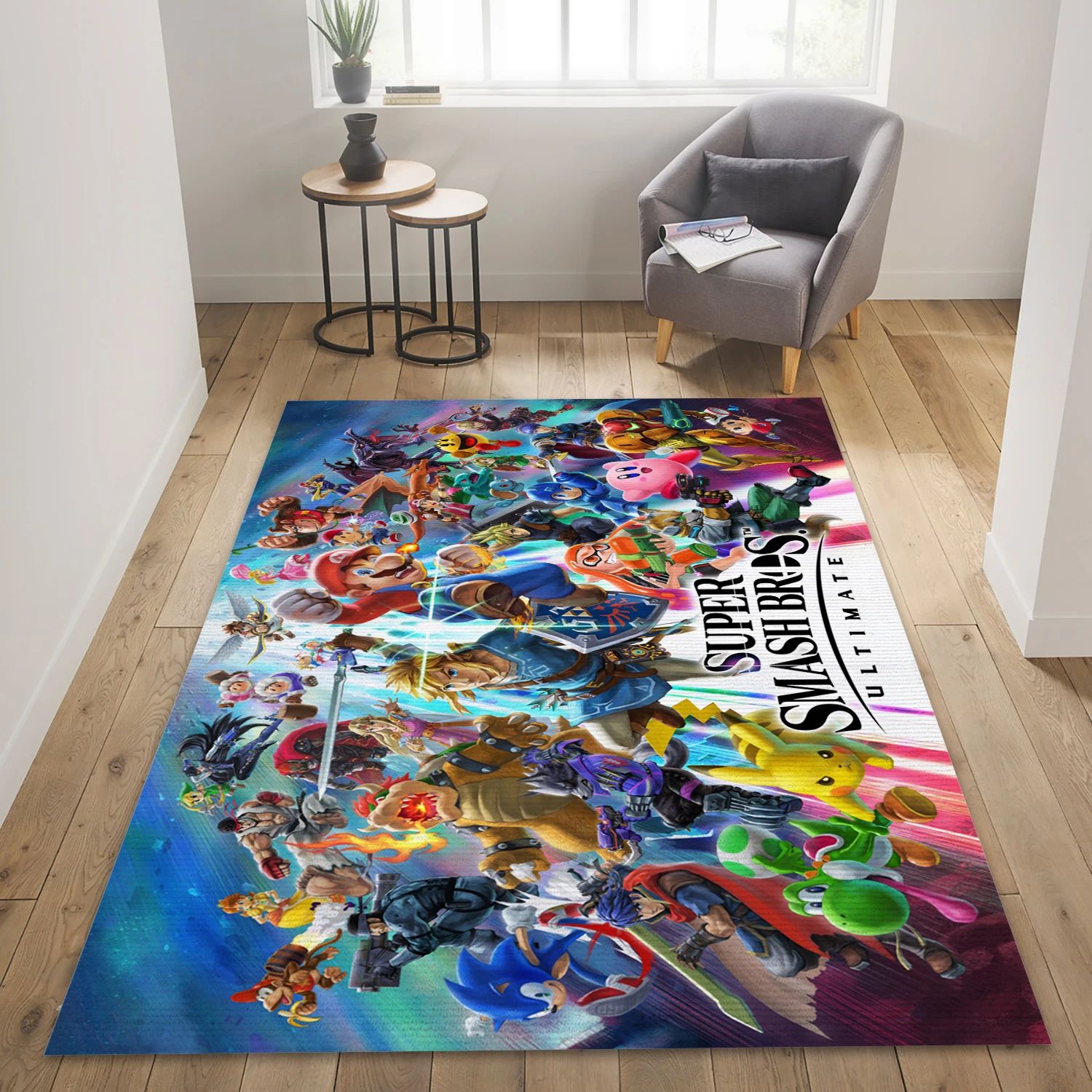 Super Smash Bros Video Game Reangle Rug