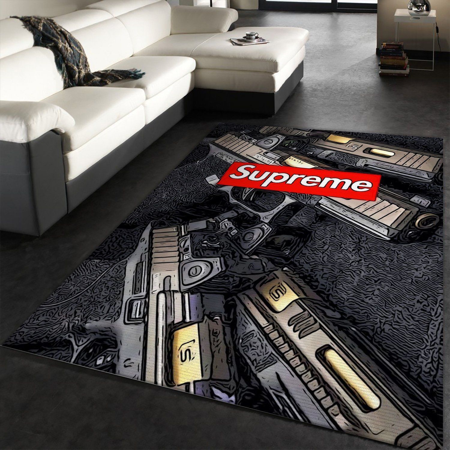 Supreme Area Rug Living Room Rug Home Decor Floor Decor - Indoor Outdoor Rugs