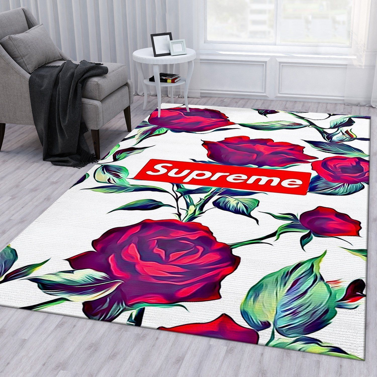Simpson bape supreme area rugs living room carpet fn301128 christmas gift  floor decor the us decor - small ( 3 x 5 ft )