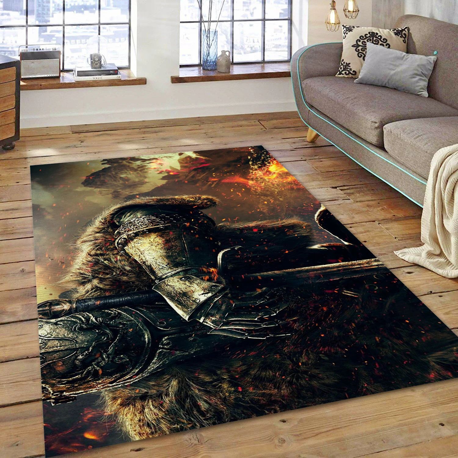 Sword Video Game Reangle Rug