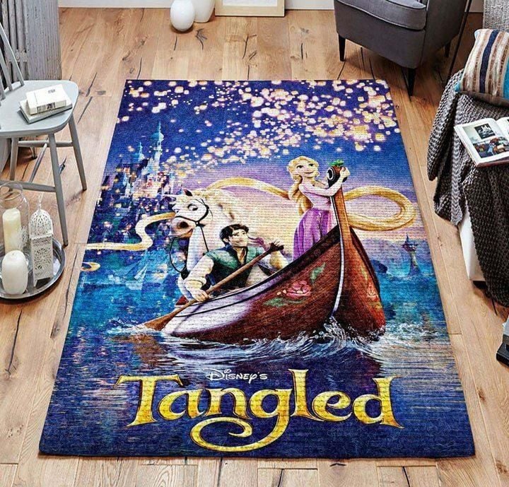 Tangled Area Rug Chrismas Gift - Indoor Outdoor Rugs