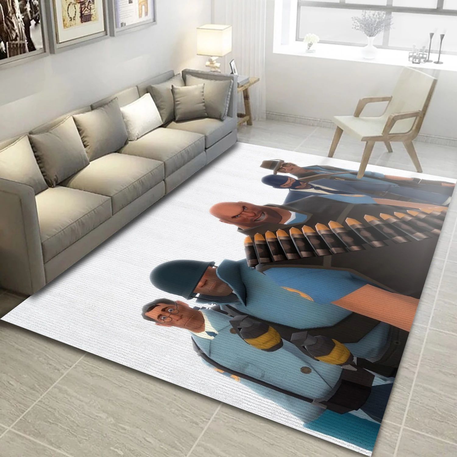 Team Fortress 1076 Video Game Reangle Rug