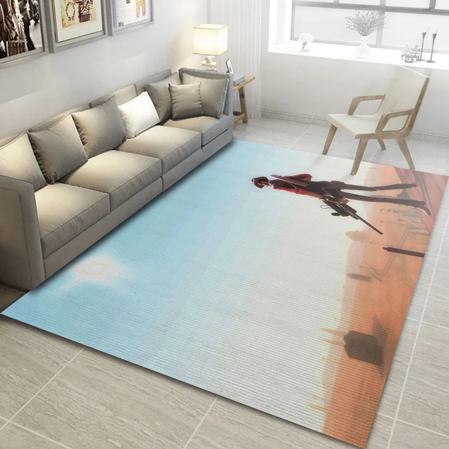 Team Fortress 417 Game Area Rug Carpet