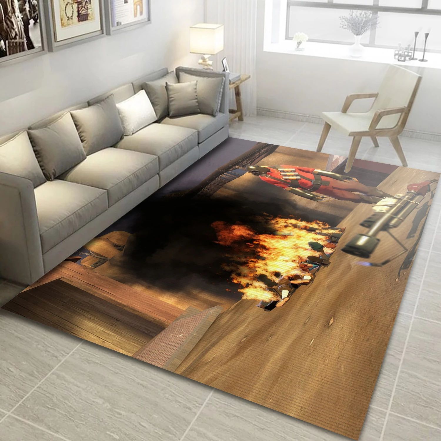 Team Fortress 610 Video Game Area Rug Area