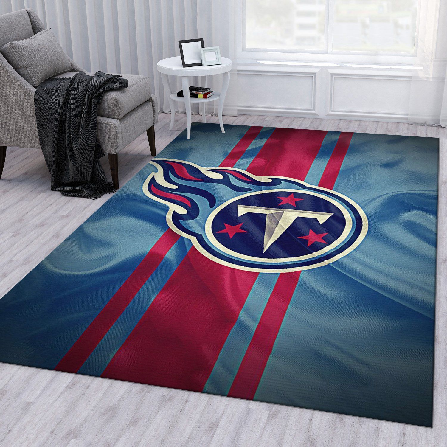 Tennessee Titans American Nfl Rug Living Room Rug US Gift Decor - Indoor Outdoor Rugs