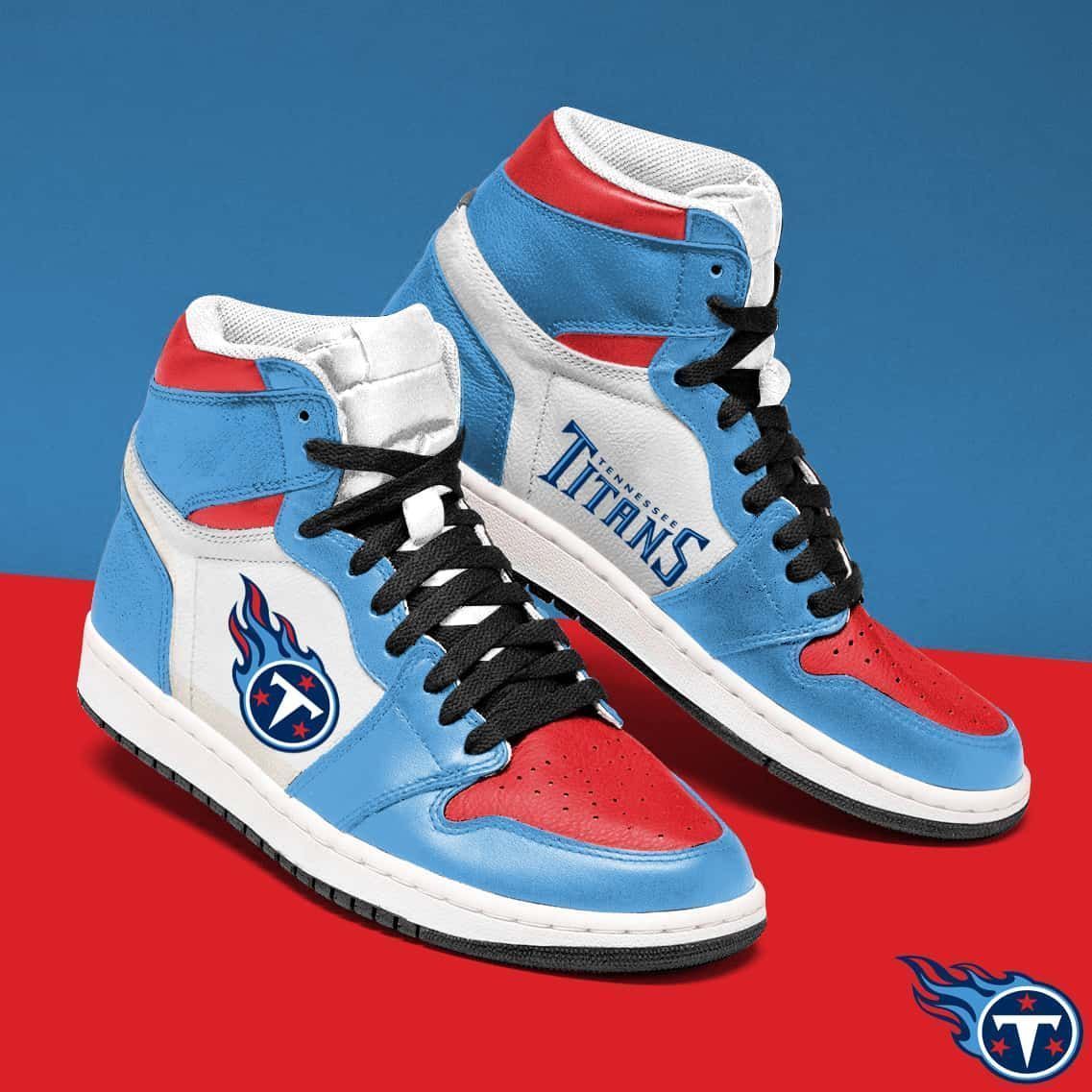 Tennessee Titans Nfl Men Air Jordan Unique Tennessee Titans Custom Shoes Sport Sneakers