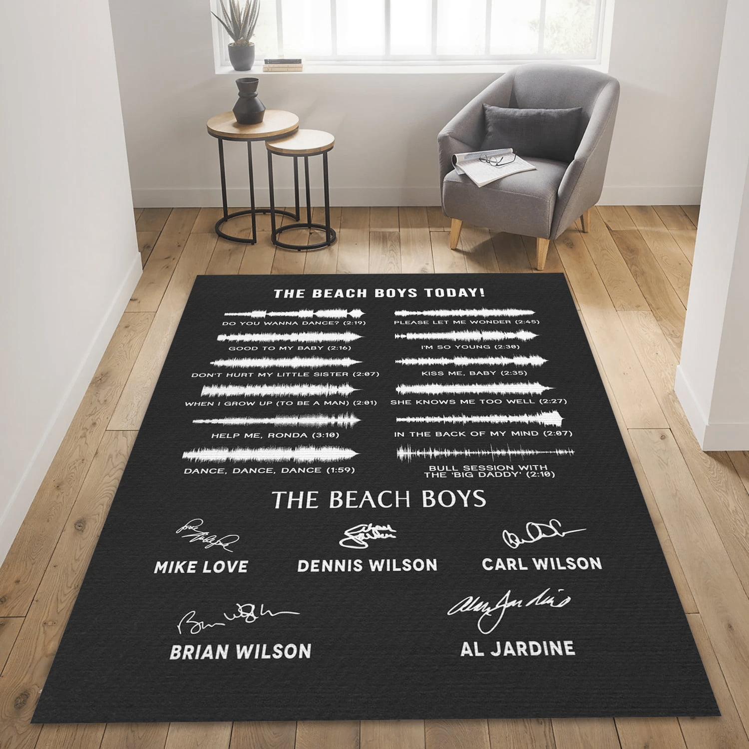 The Beach Boys Band Music Area Rug For Christmas