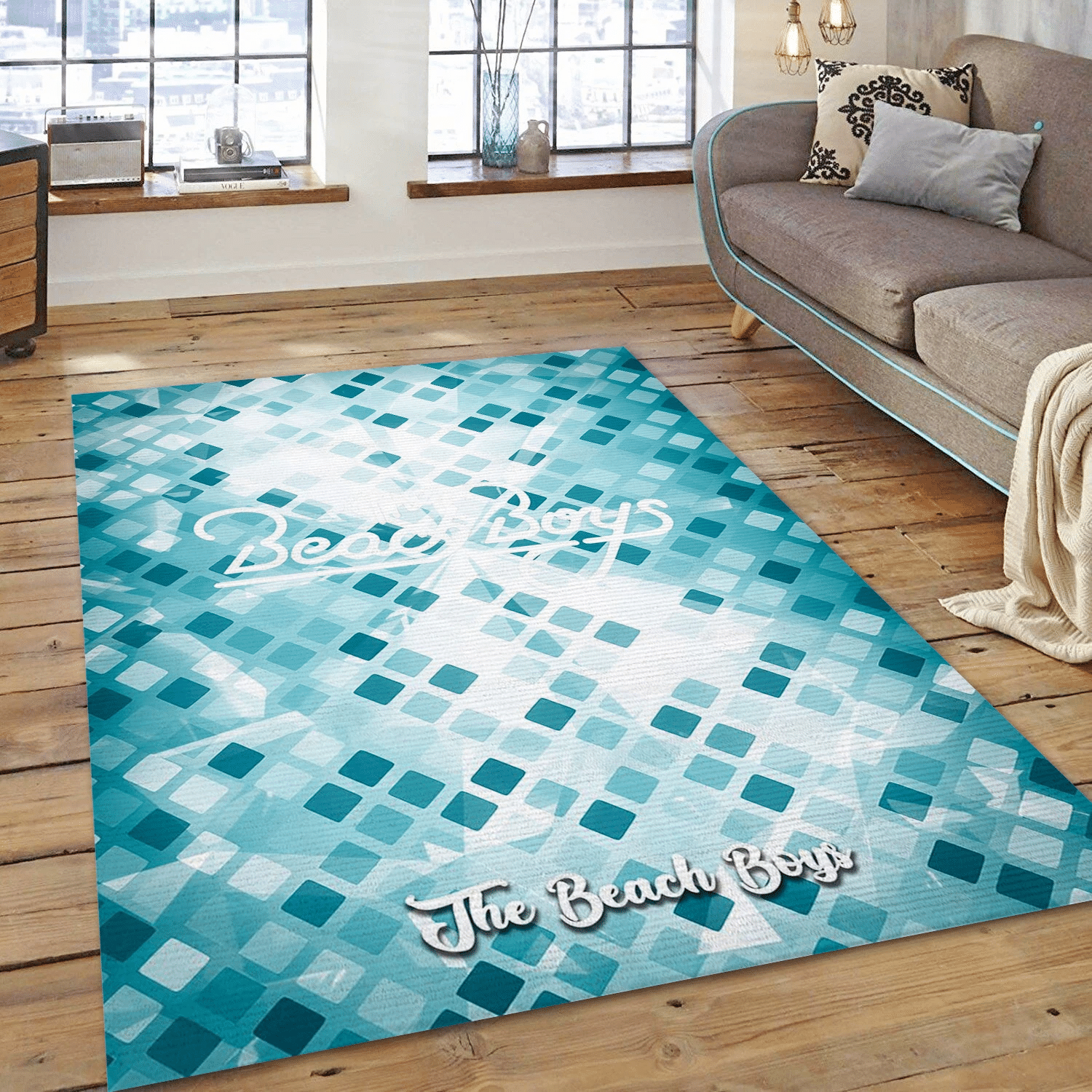 The Beach Boys Music Area Rug