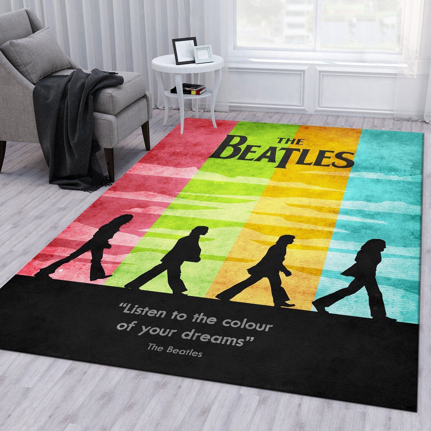 The Beatles Area Rug For Christmas Living Room Rug Christmas Gift US Decor - Indoor Outdoor Rugs