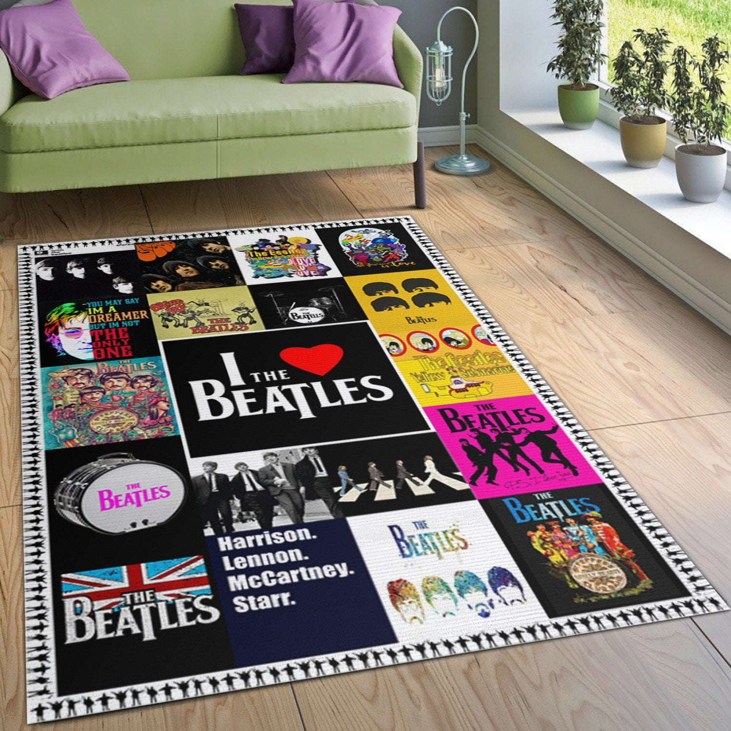 The Beatles Band V2 Living Rooms Area Rug Bedroom Family Gift US Decor