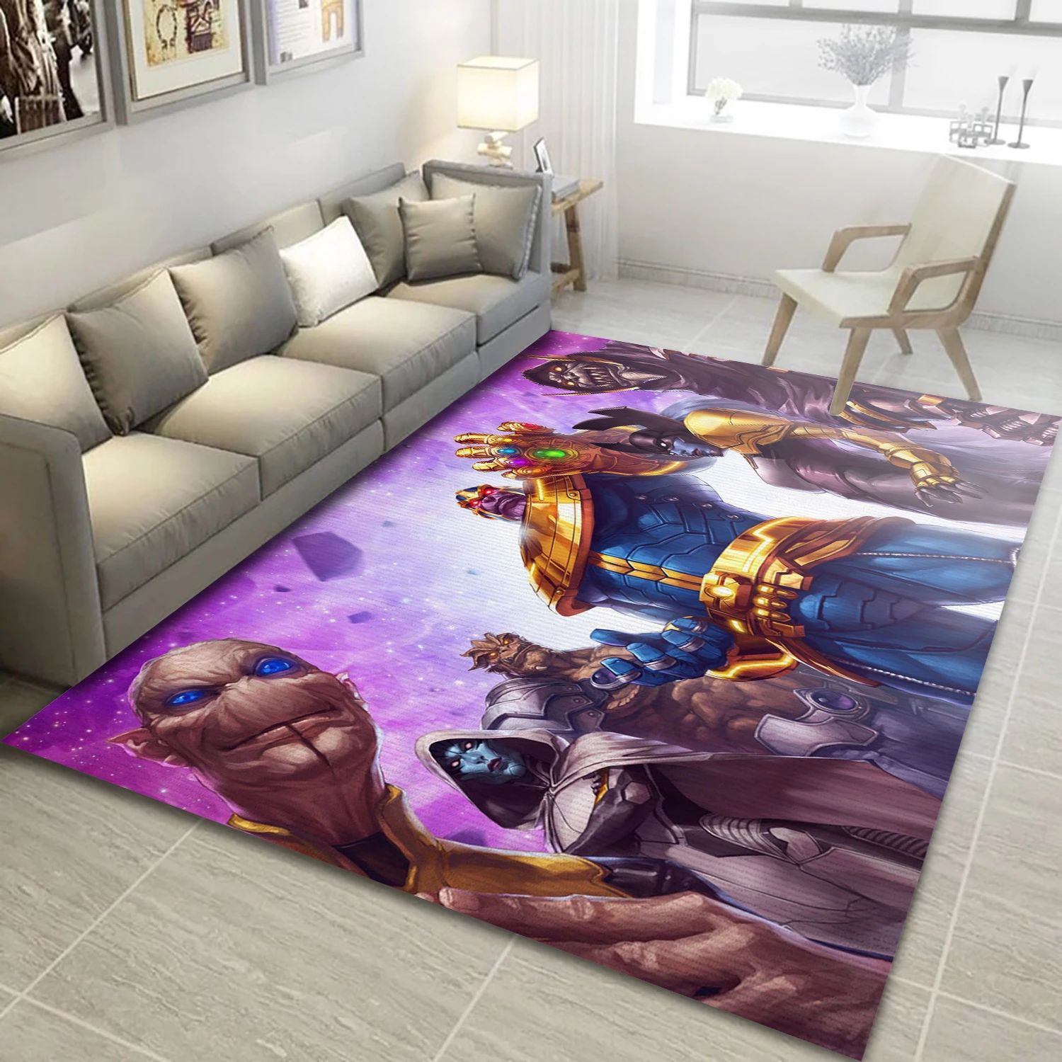 The Black Order Video Game Area Rug Area