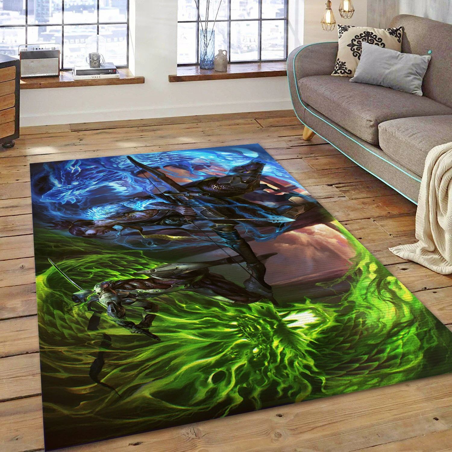 The Dragons Of The North And South Wind Video Game Area Rug For Christmas