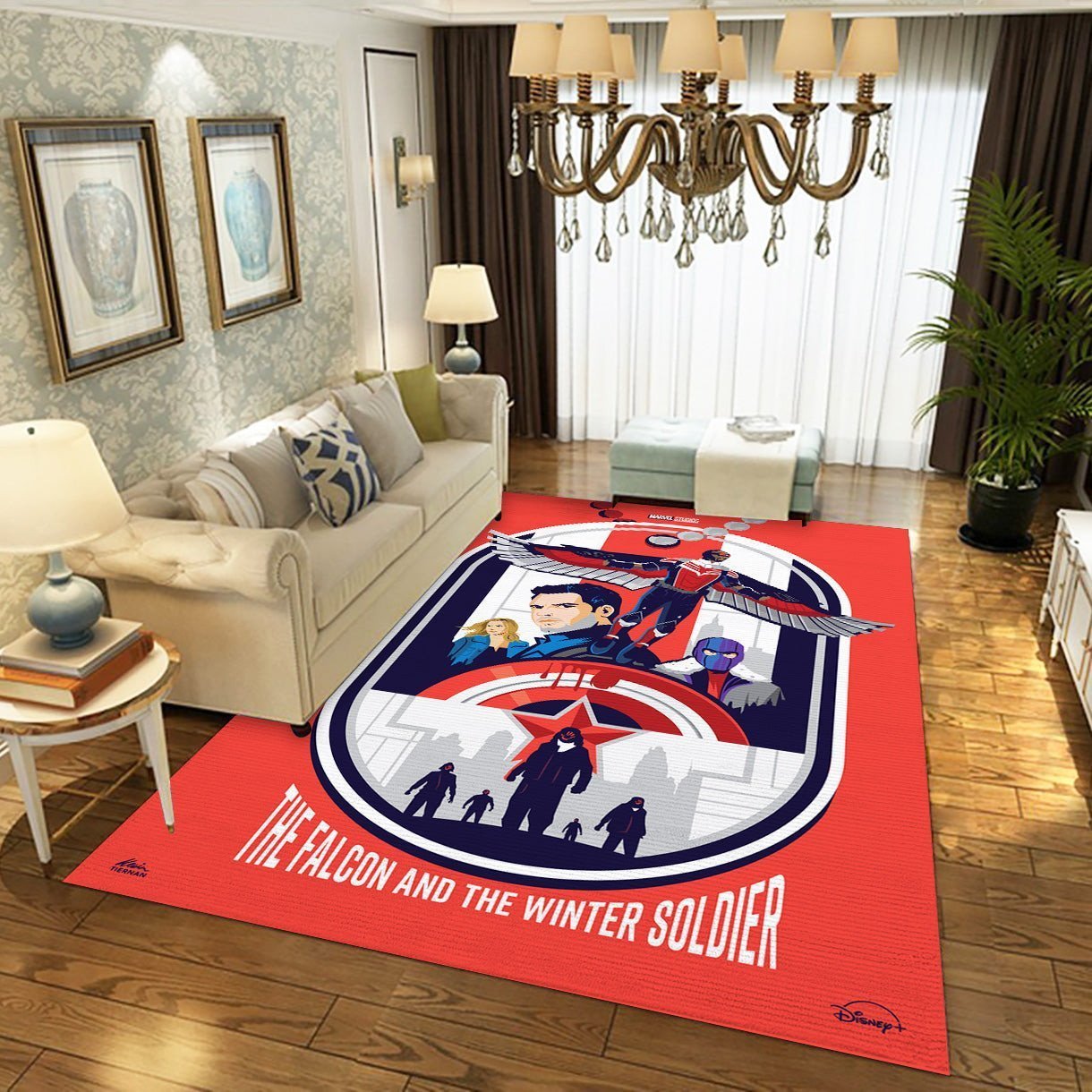 The Falcon And The Winter Soldier Red Version Rug
