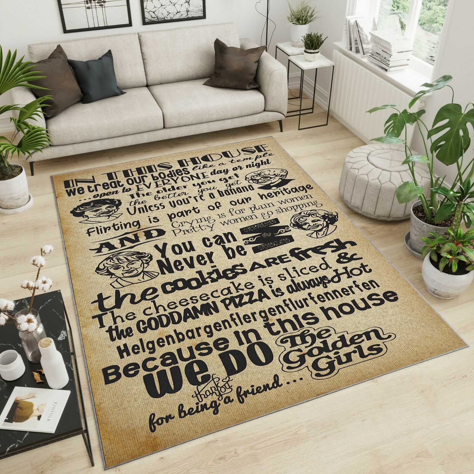 The Golden Girls Area Rug Chrismas Gift - Indoor Outdoor Rugs