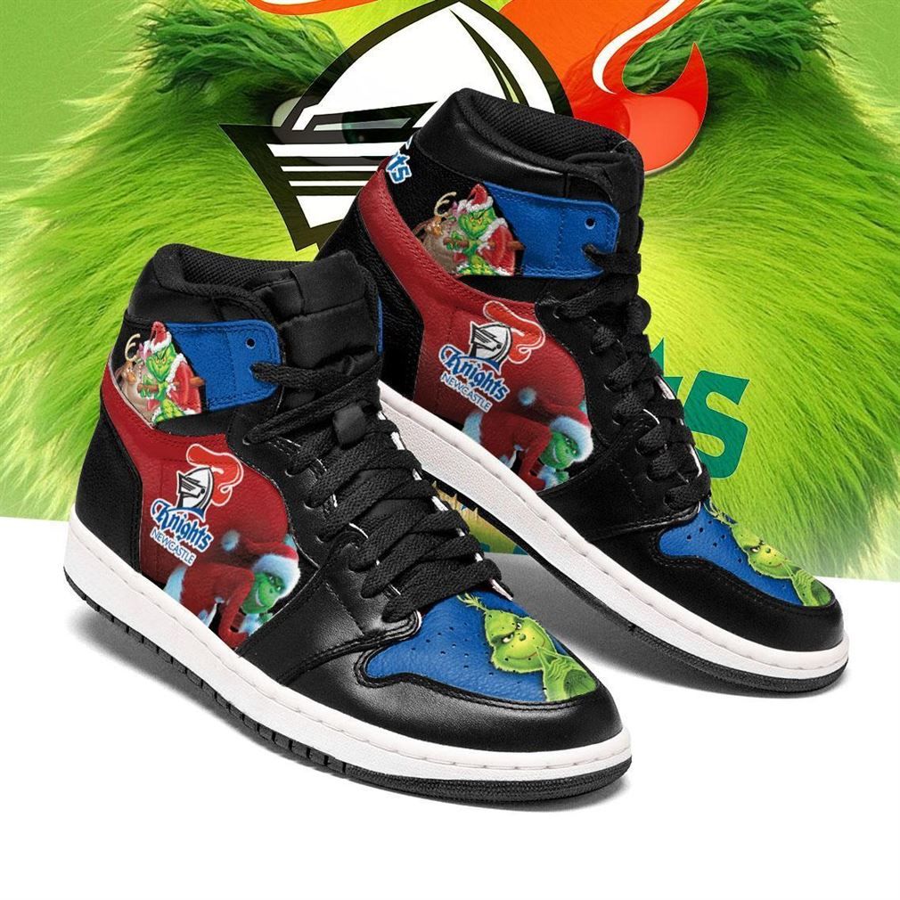 The Grinch Newcastle Knights Nrl Air Jordan Shoes Sport Sneaker Boots Shoes