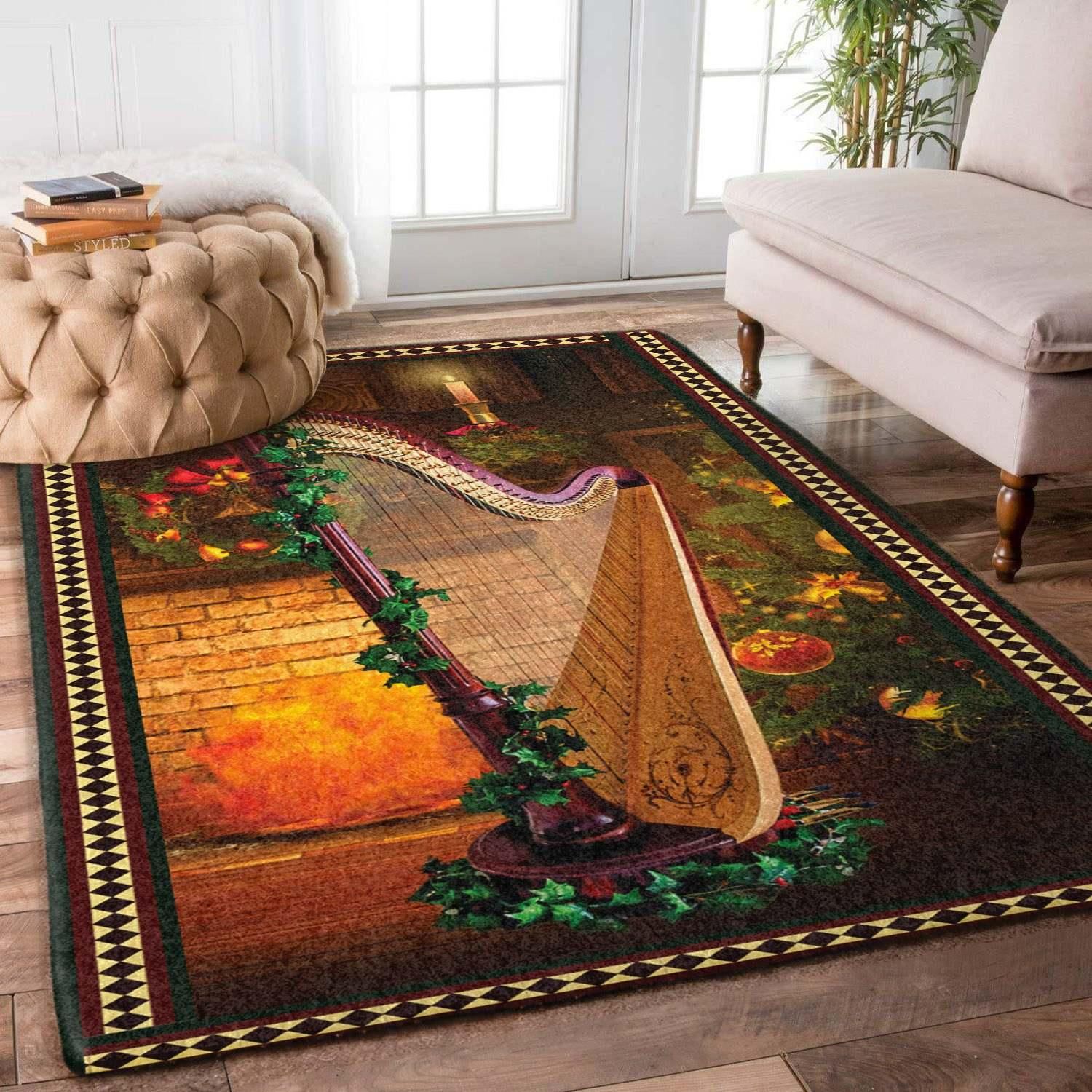 The Harpist Rug Chrismas Gift - Indoor Outdoor Rugs