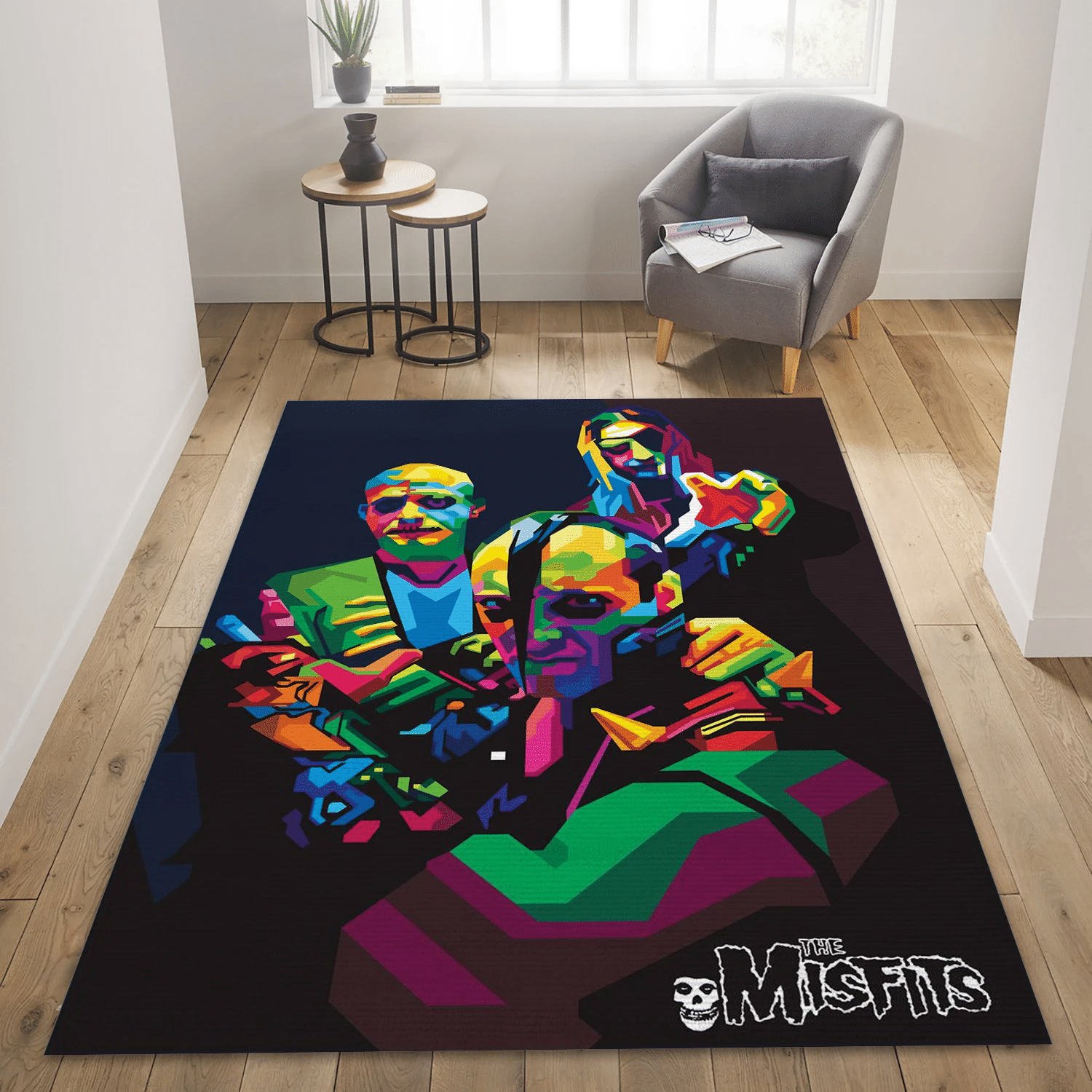 The Misfits Pop Art Music Area Rug Carpet