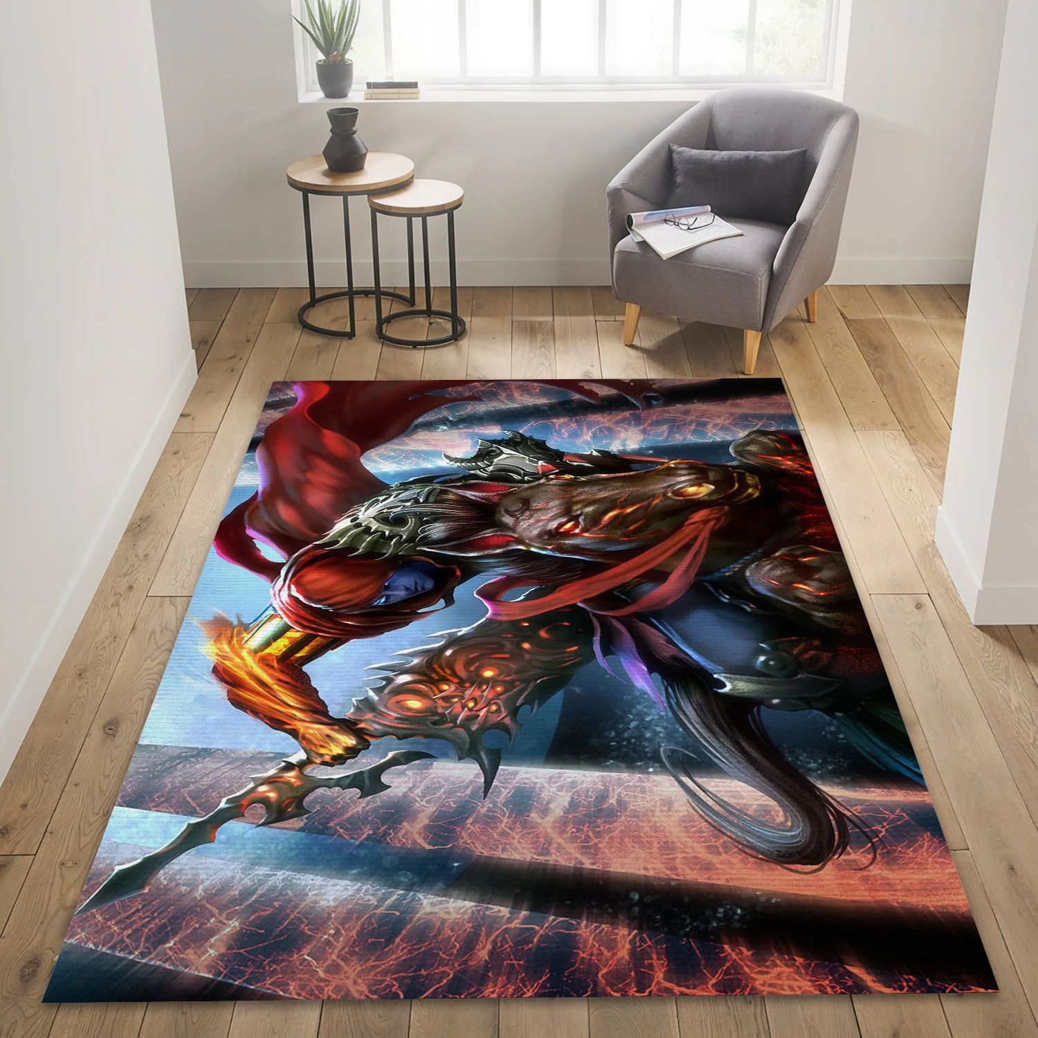 The Night Is Calling Video Game Area Rug Area