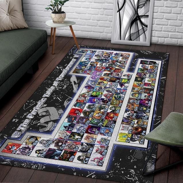 The Periodic Table Of Transformers Revised Area Rug - Indoor Outdoor Rugs