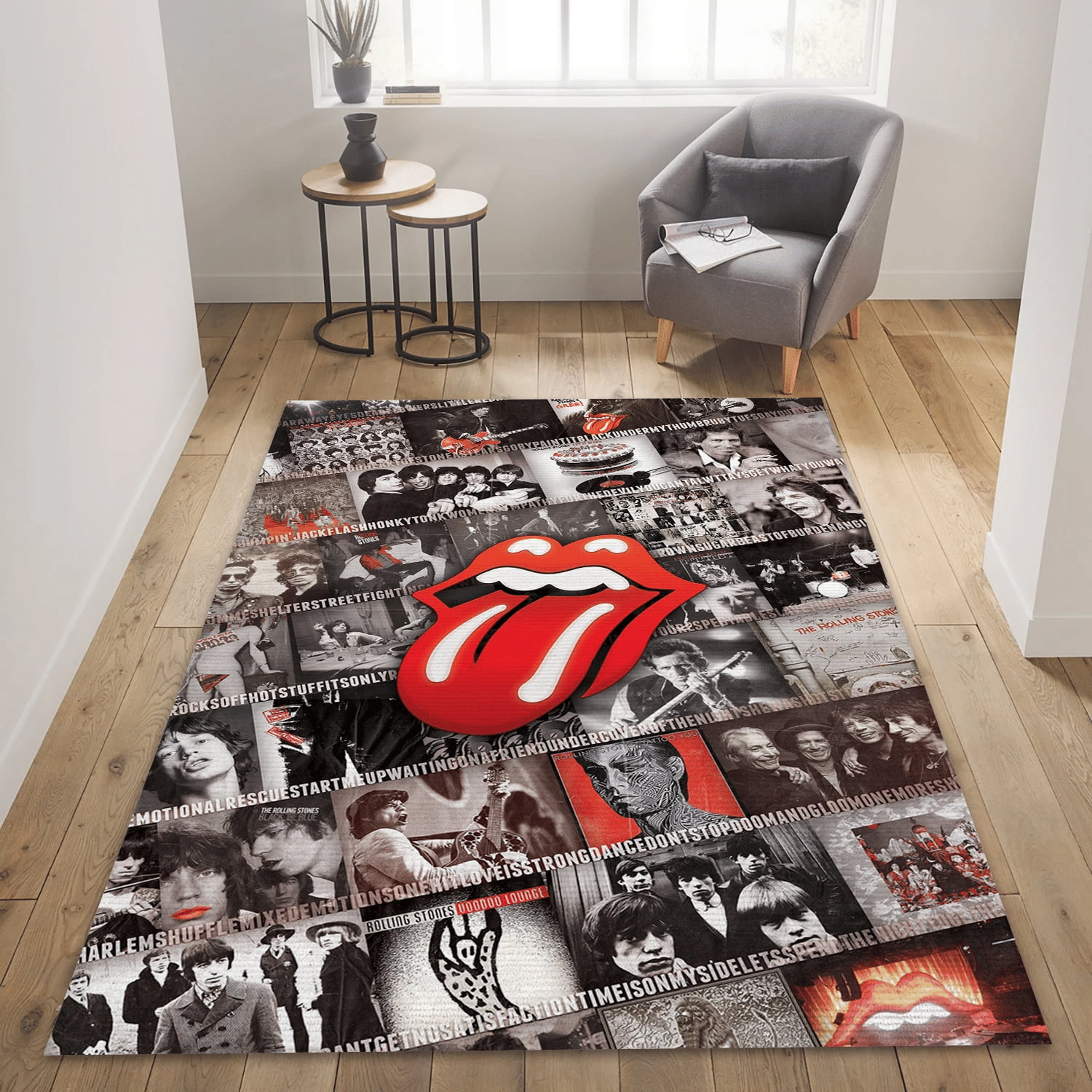 The Rolling Stones Album Music Area Rug