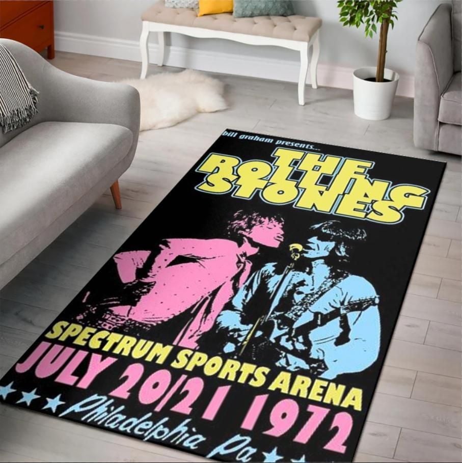 The Rolling Stones Area Rug Rugs For Living Room Rug Home Decor - Indoor Outdoor Rugs