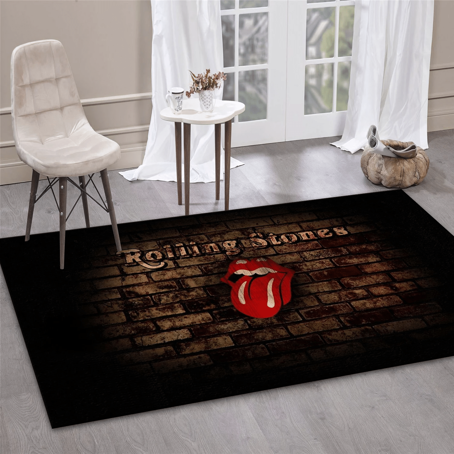 The Rolling Stones Logo 4 Music Area Rug For Christmas