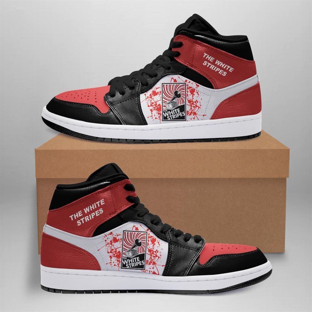 The White Stripes Rock Band Air Jordan Shoes Sport Sneakers