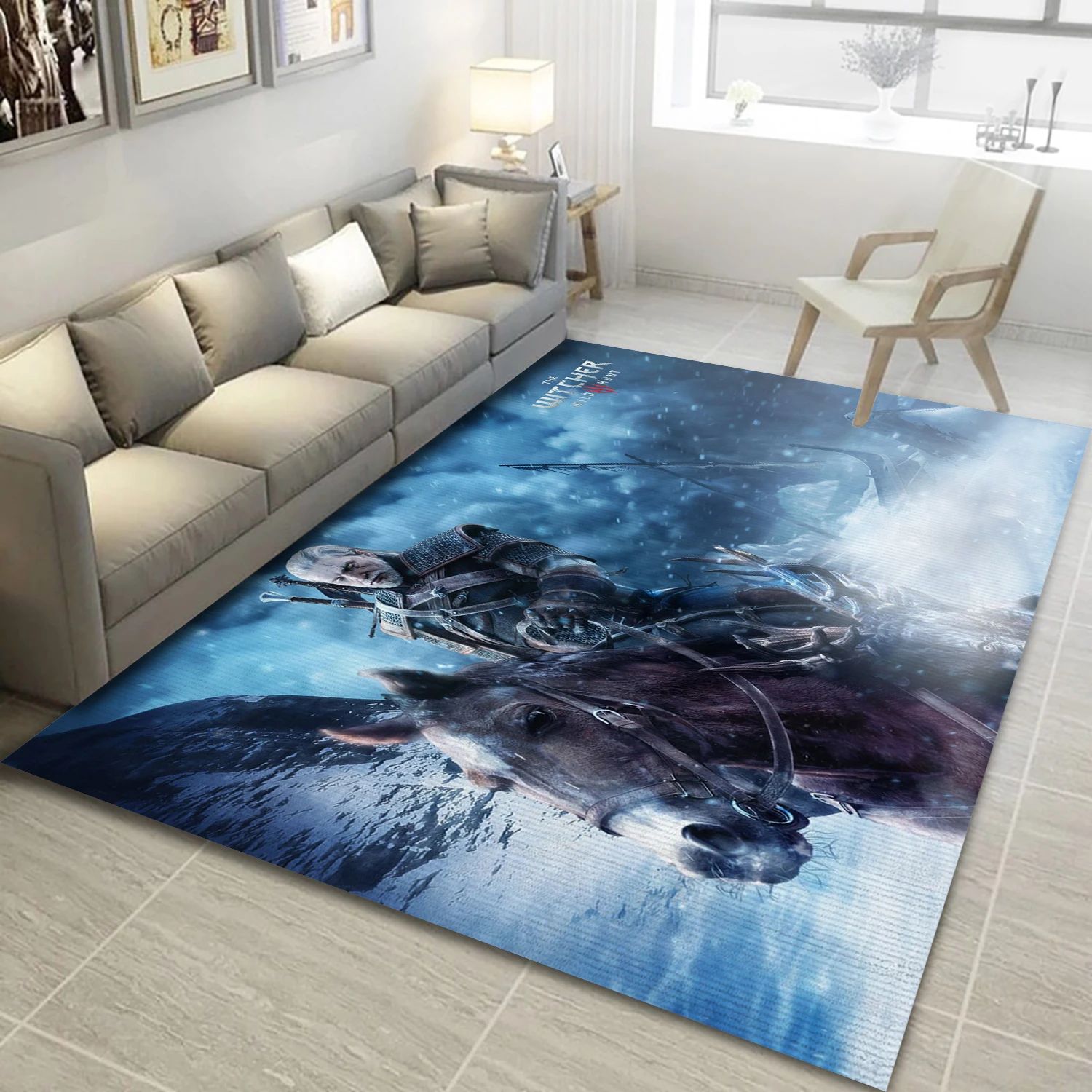 The Witcher 3 Wild Hunt Video Game Reangle Rug