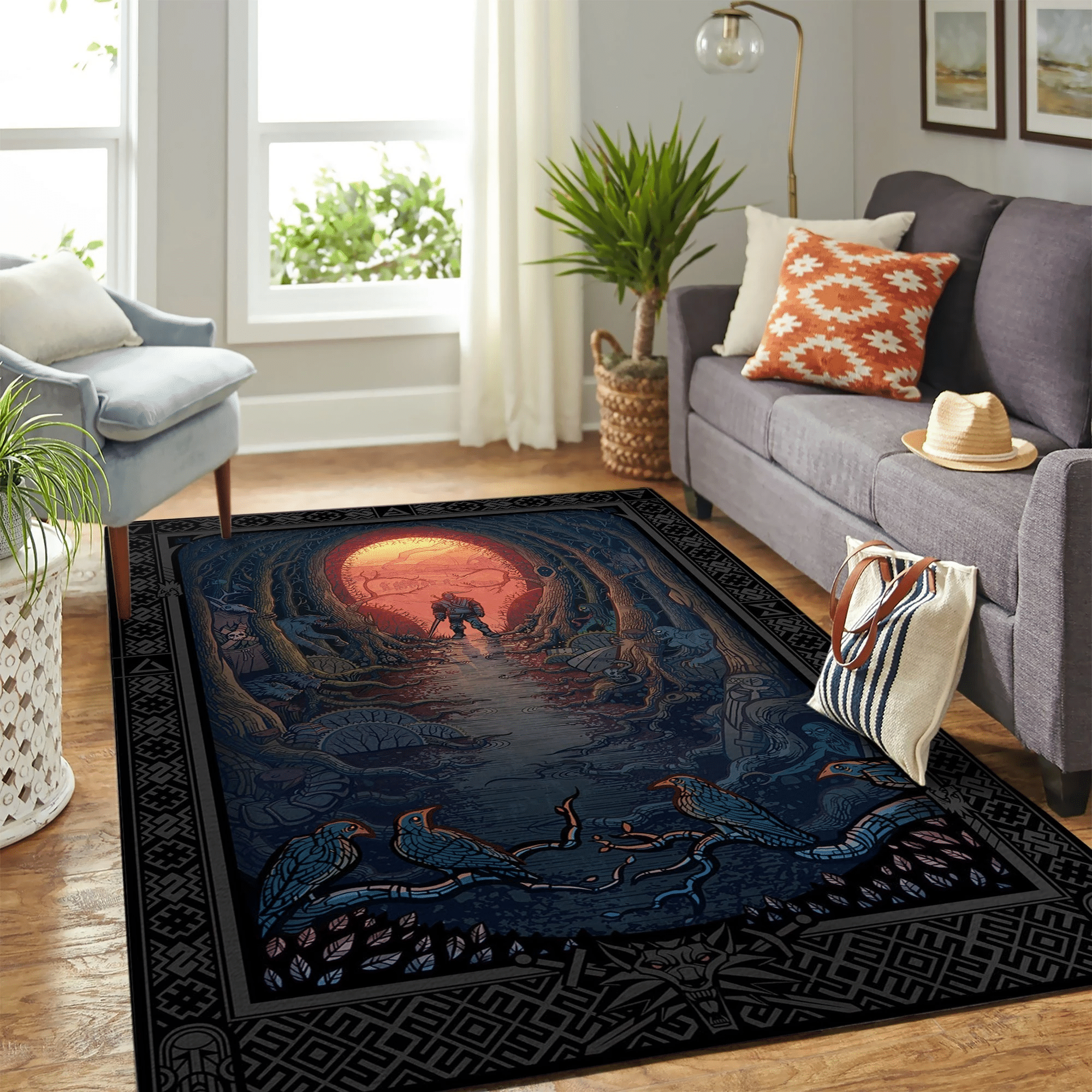 The Witcher Art Carpet Floor Area Rug - Indoor Outdoor Rugs