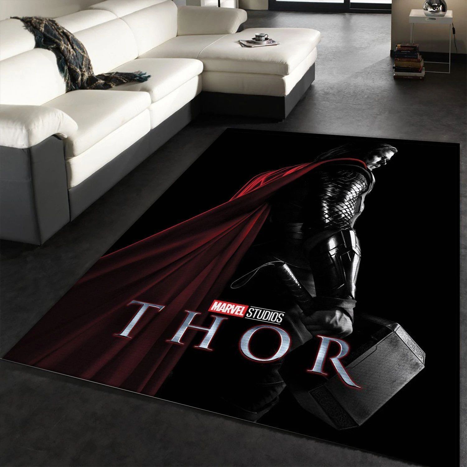 Thor Movie Area Rug Carpet, Living room and bedroom Rug, US Gift Decor - Indoor Outdoor Rugs