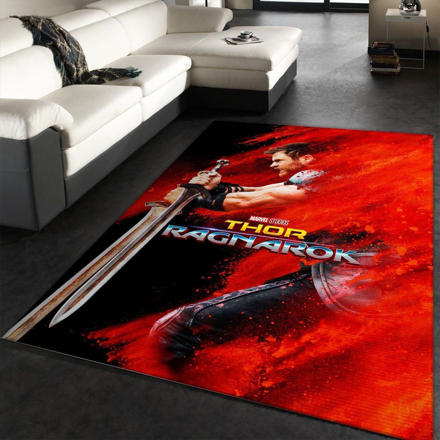 Thor Ragnarok Thor Area Rug For Christmas, Living Room Rug, Family Gift US Decor - Indoor Outdoor Rugs