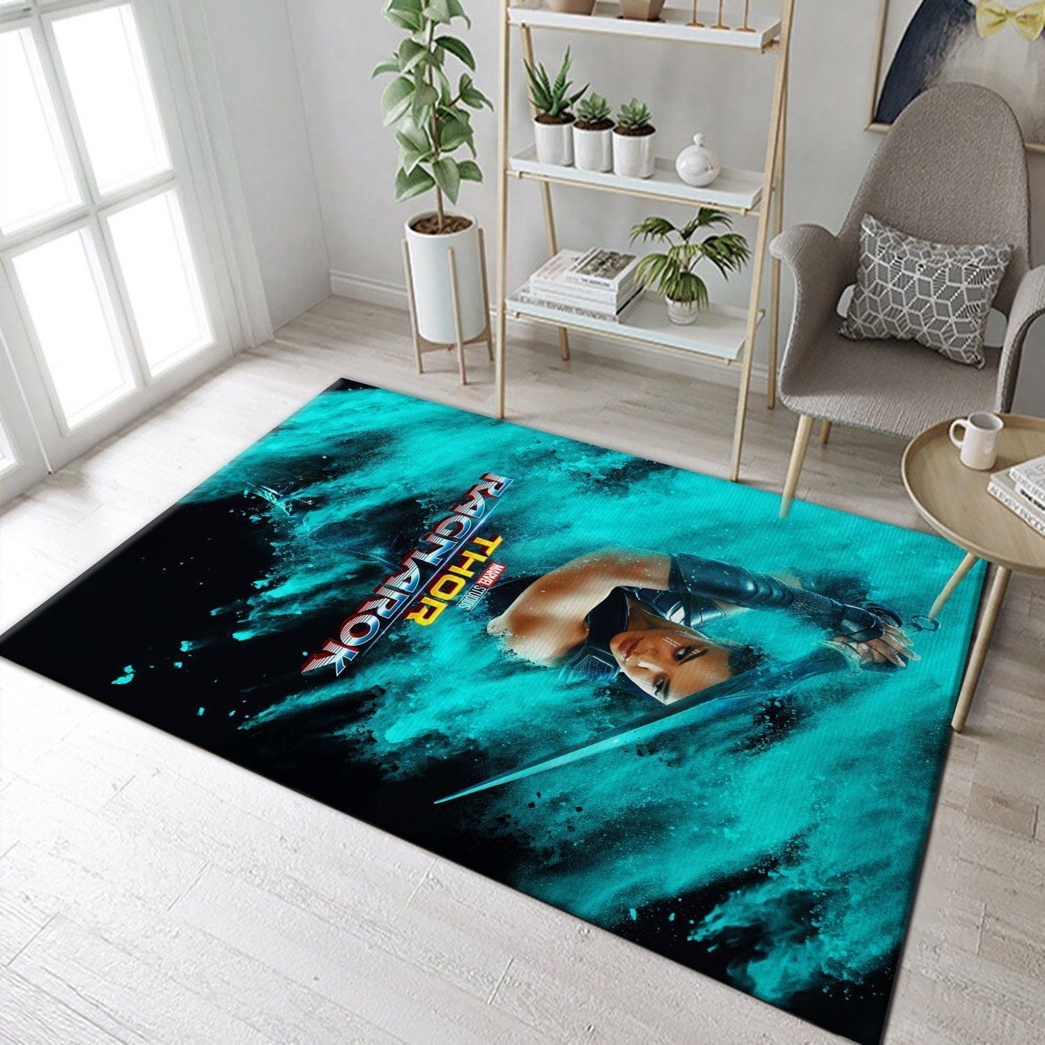 Thor Ragnarok Valkyrie Area Rug For Christmas, Bedroom, Christmas Gift US Decor - Indoor Outdoor Rugs