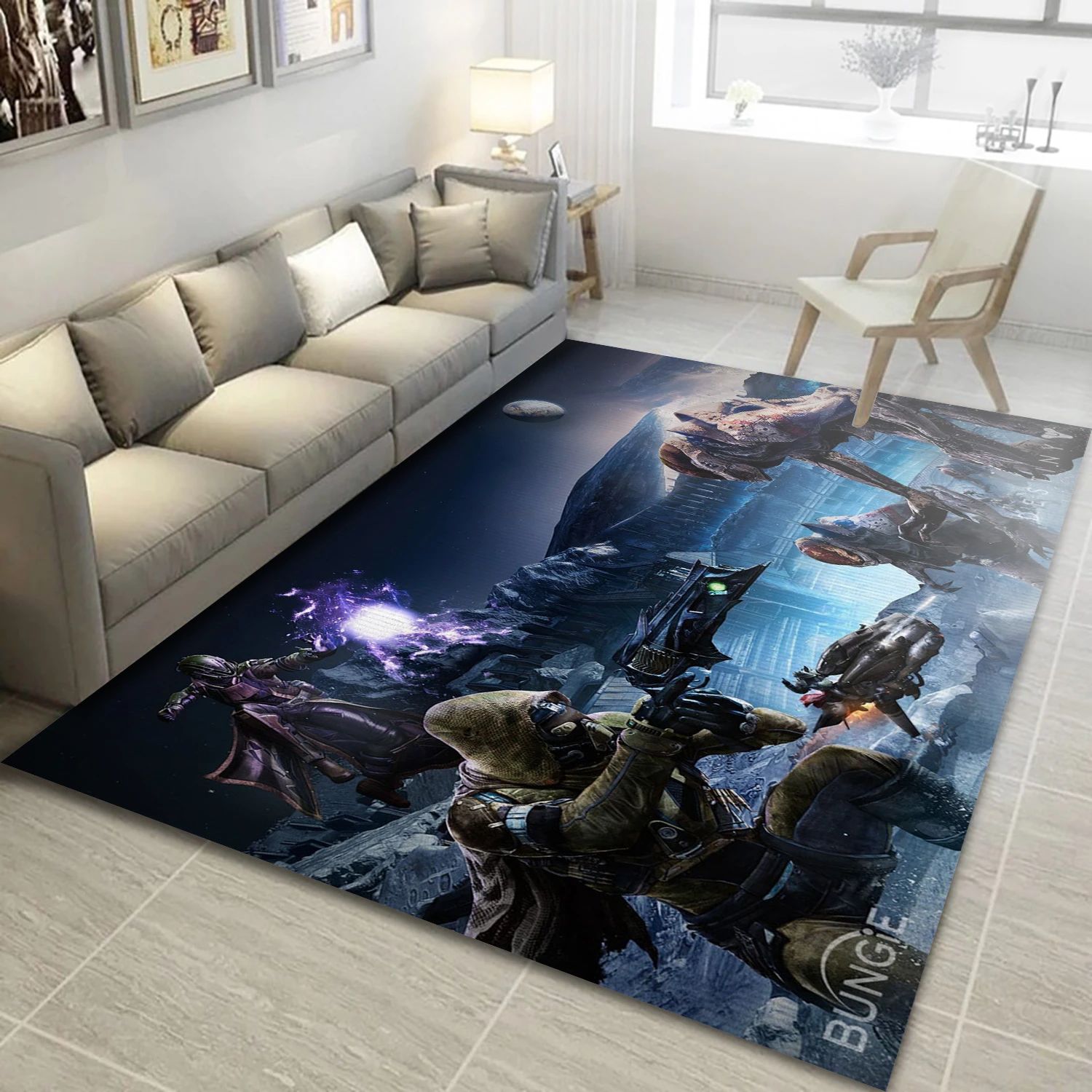 Thrall Attack Video Game Area Rug Area