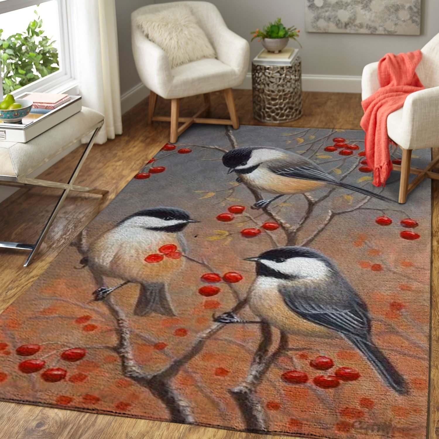 Three Birds Area Rug Chrismas Gift - Indoor Outdoor Rugs