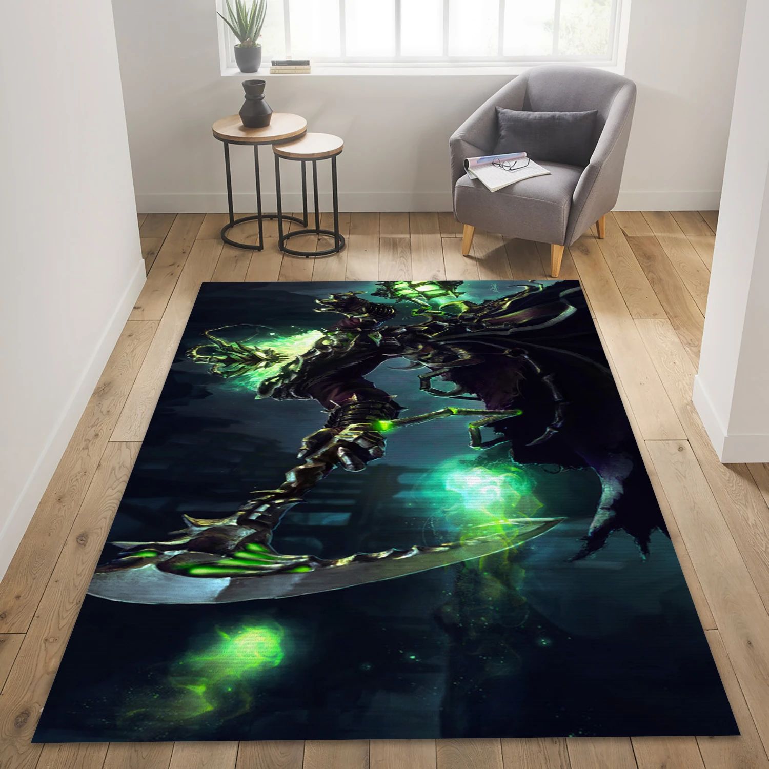 Thresh League Of Legends Game Area Rug Carpet, Area Rug - Family Gift US Decor - Indoor Outdoor Rugs