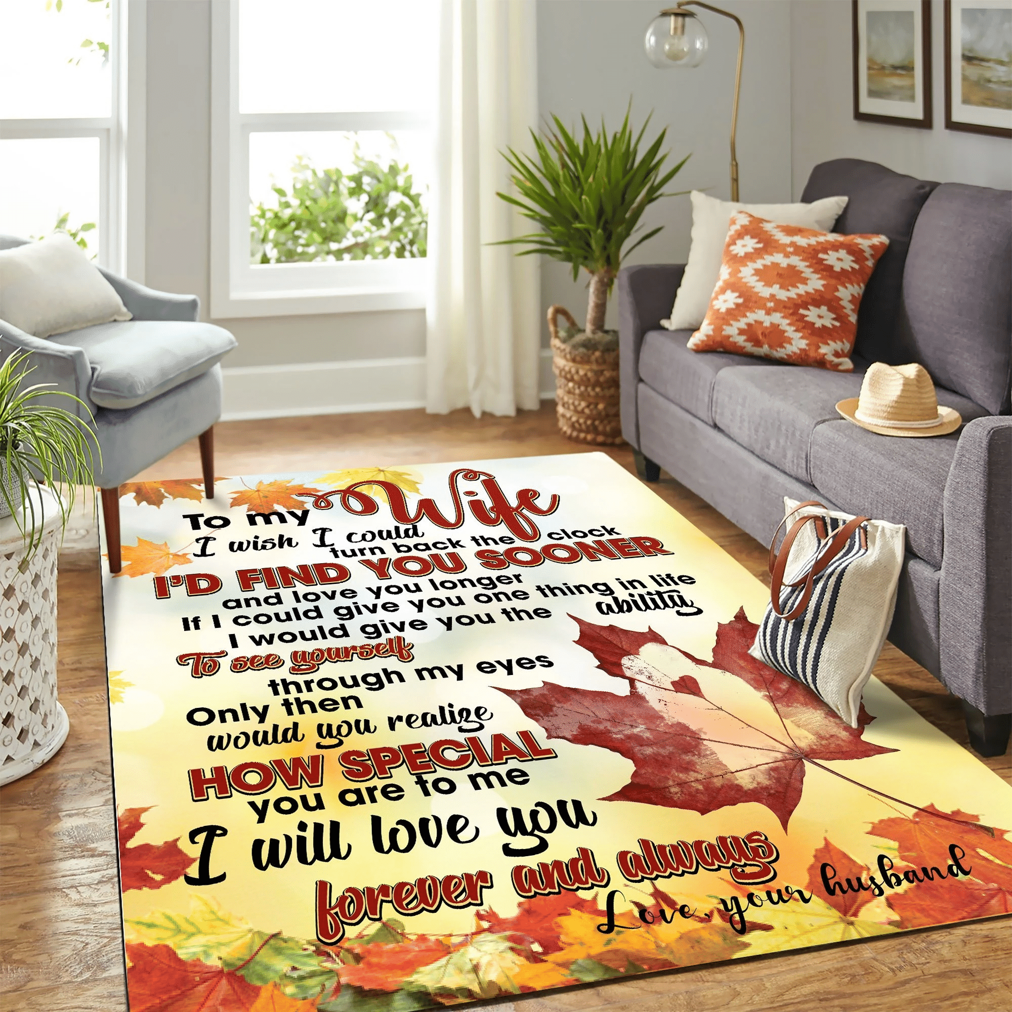 To My Wife Hd Carpet Area Rug Chrismas Gift - Indoor Outdoor Rugs