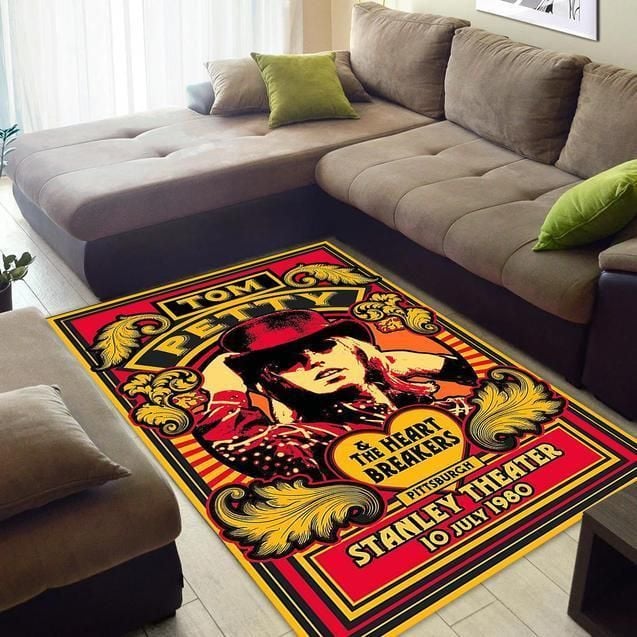 Tom Petty Stanley Theatre Pittsburgh Area Rug - Indoor Outdoor Rugs