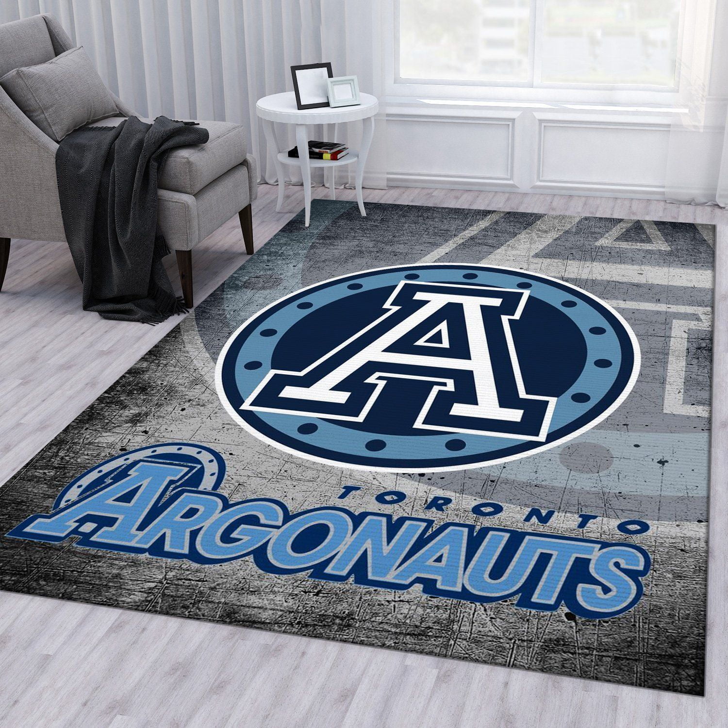 Toronto Argonauts Football Nfl Area Rug Living Room Rug Home Decor Floor Decor - Indoor Outdoor Rugs